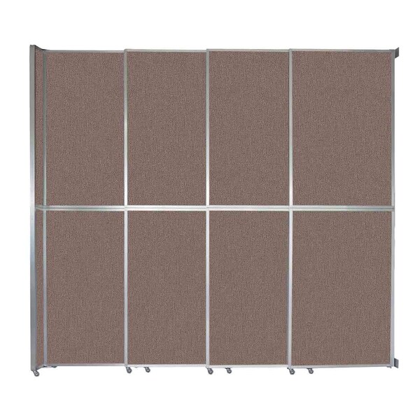 Operable Wall Sliding Room Divider 12'8" x 12'3" Latte Fabric
